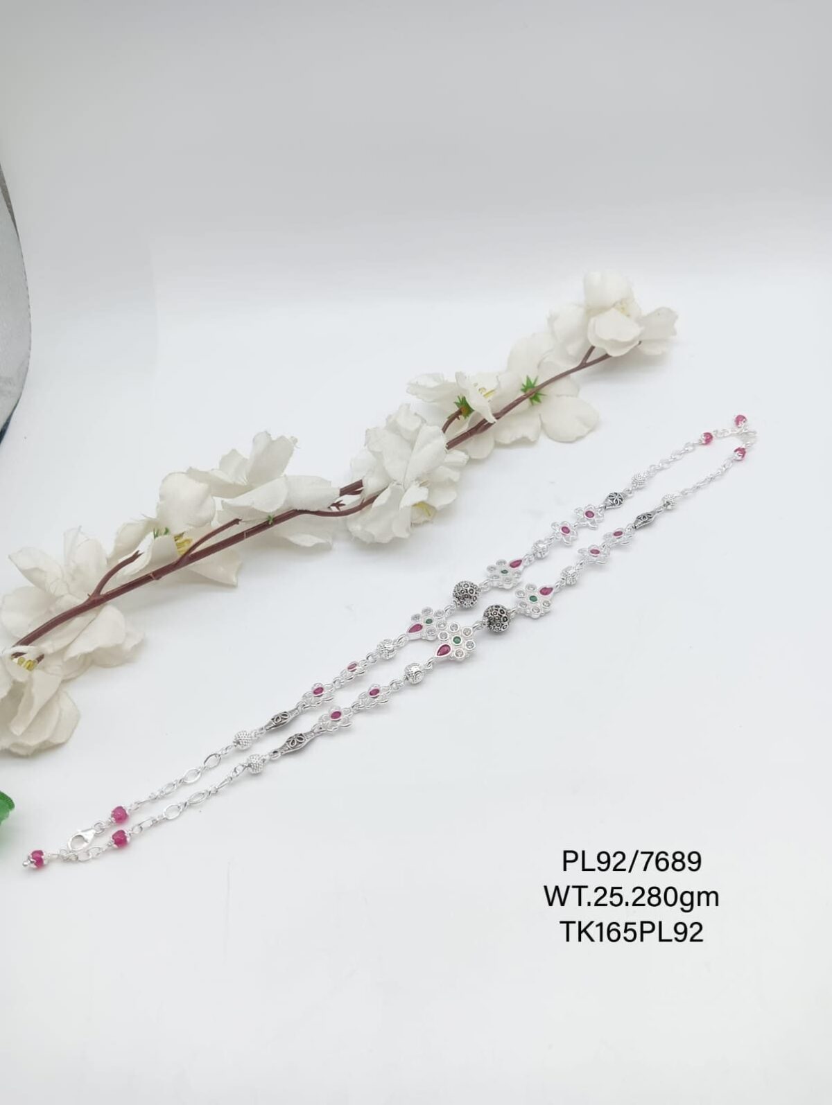 Payal/Anklet in Pure 925 Silver BIS Hallmarked - Image 1