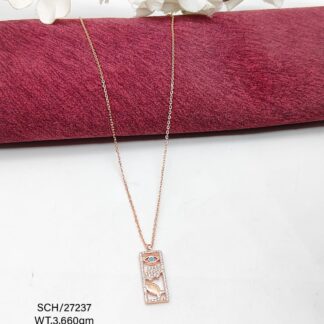 Sleek Bar Pendent Necklace in Sterling Silver925
