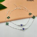 Elegant Evil Eye Payal/Anklet in Pure 925 Silver BIS Hallmarked