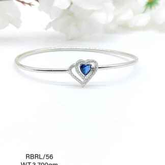 Stunning Heart Shaped ladies Bracelet in Sterling Silver Pure 925
