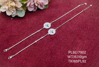 Elegant Payal/Anklet in Pure 925 Silver BIS Hallmarked