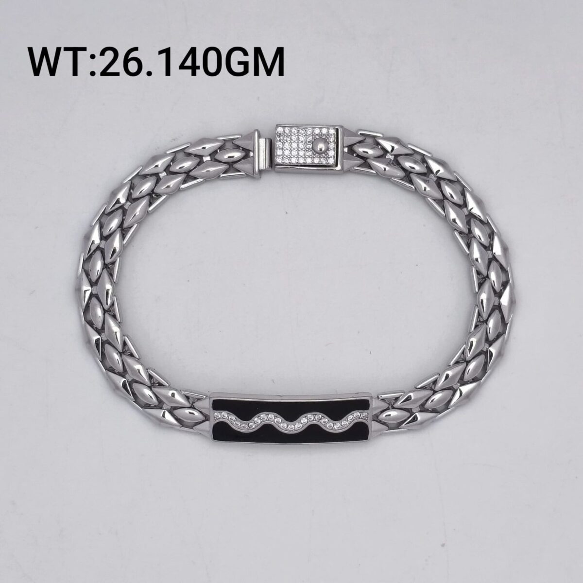Men's Antique Bracelet in Sterling Silver Pure 925 BIS Hallmarked