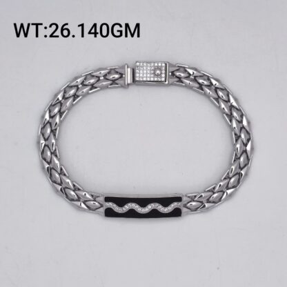 Men's Antique Bracelet in Sterling Silver Pure 925 BIS Hallmarked