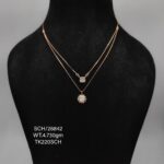 Luxurious Chain with moon Pendant in Sterling Silver 925