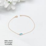 Stunning Evil Eye Beads Bracelet in Sterling Silver Pure 925