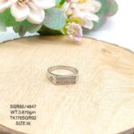 Multistone Gents Ring in Sterling Silver Pure 925 BIS Hallmarked