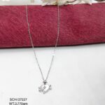 Lovely Chain With Heart Pendent in Sterling Silver 925 Hallmarked