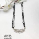 Half Moon Mangalsutra  In Pure Silver