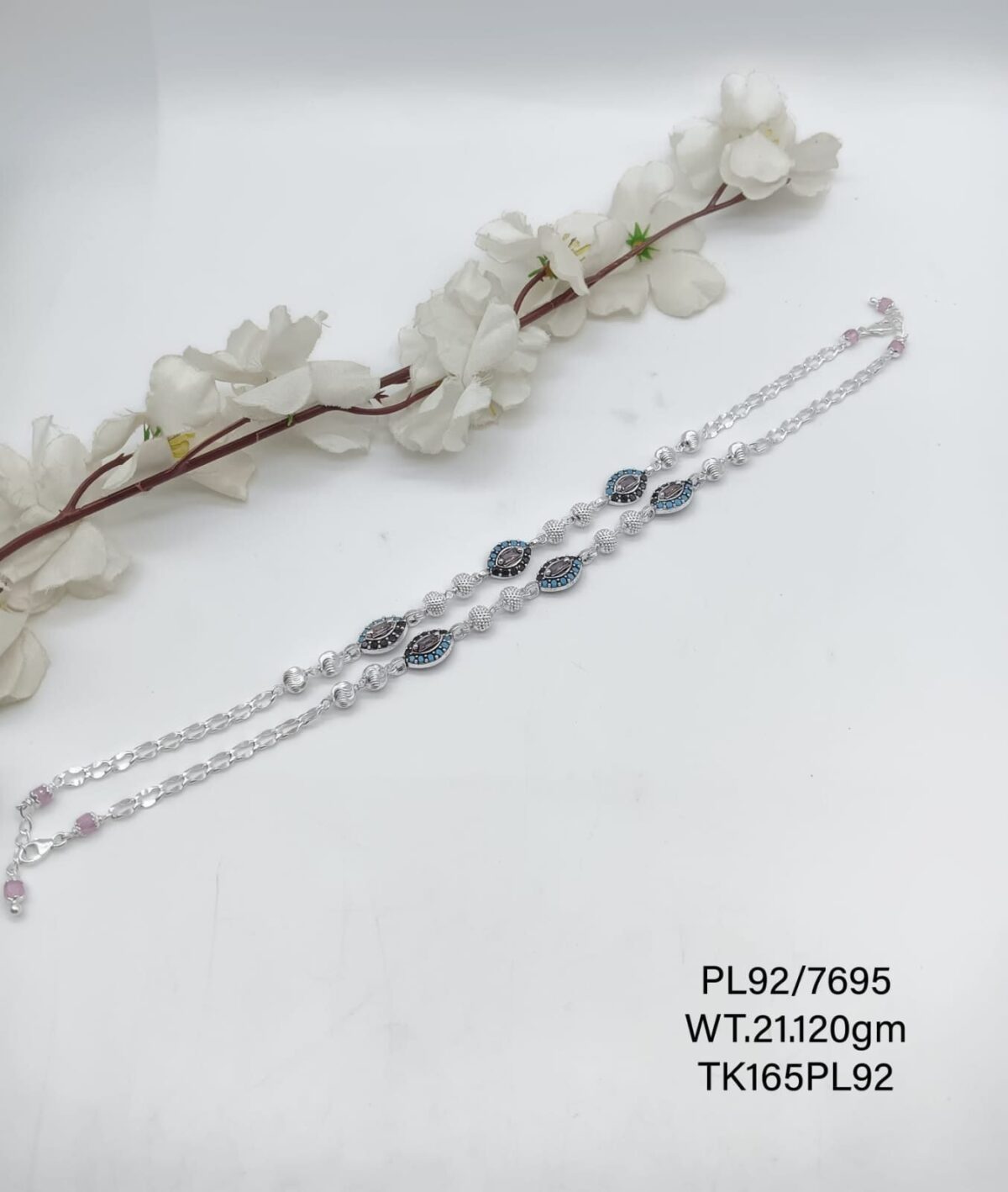Payal/Anklet in Pure 925 Silver BIS Hallmarked