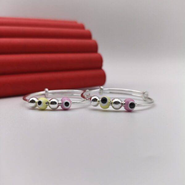 Evil Eye Baby Bala Adjustable in Pure Silver 925 Hallmarked