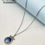 Stunning Vibrant Pendent Necklace in Sterling Silver925