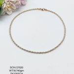 Omega Neck Chain in Sterling Silver Pure 925 BIS Hallmarked