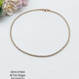 Omega Neck Chain in Sterling Silver Pure 925 BIS Hallmarked