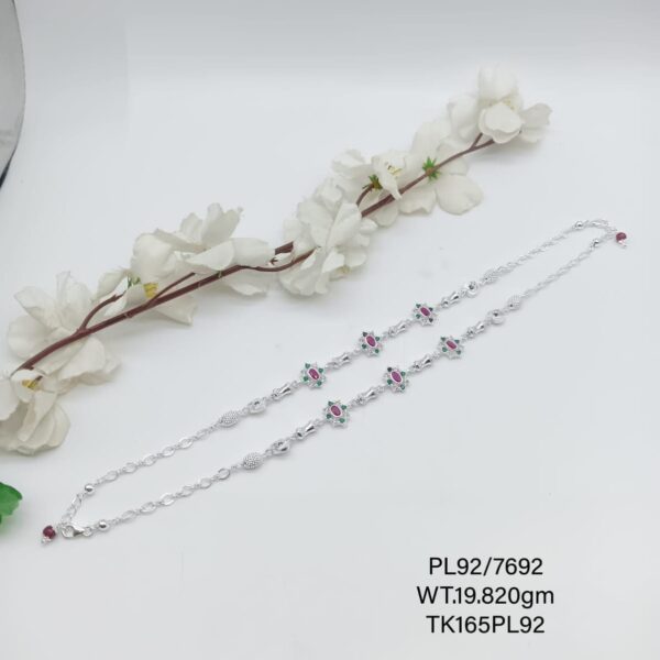Elegant  Payal/Anklet in Pure 925 Silver BIS Hallmarked