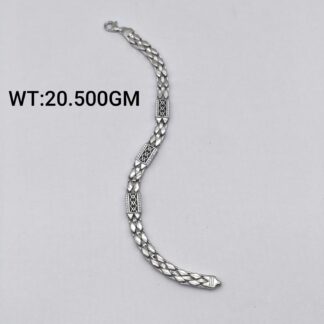 Men's Turkish Bracelet in Sterling Silver Pure 925 BIS Hallmarked