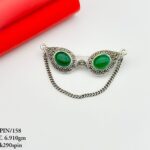 Elegant Sun Glass Brooch in Pure Silver 925 BIS Hallmarked