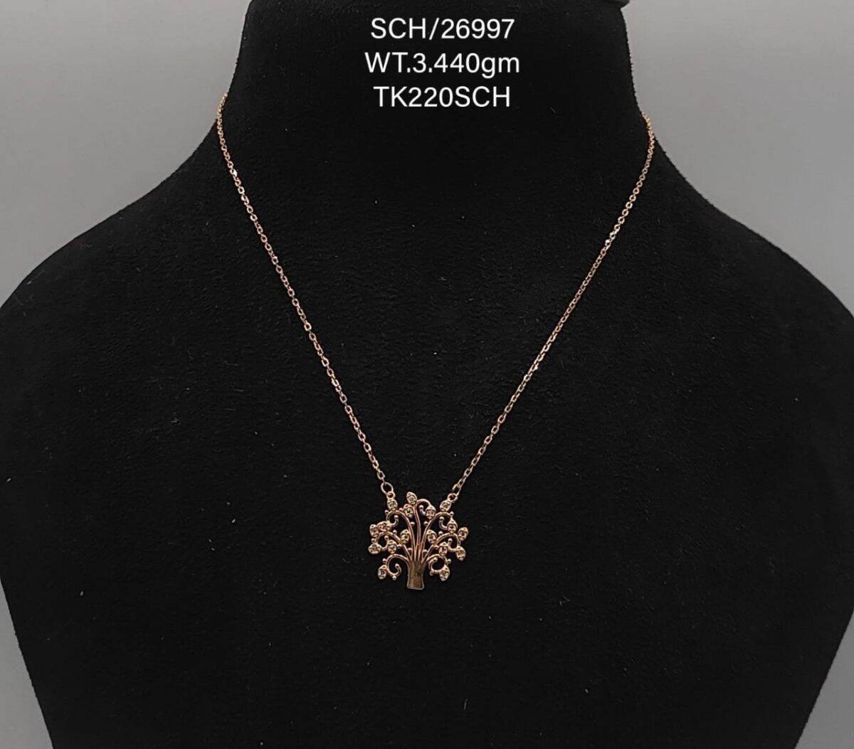 Elegant Tree Pendent Necklace in Sterling Silver925 - Image 1