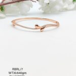 Stunning Rose Gold Ladies Bracelet in Sterling Silver Pure 925