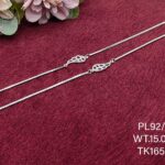 Elegant Floral Payal/Anklet in Pure 925 Silver BIS Hallmarked