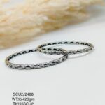 Casting Silver Bangles In Gold Polish 925 BIS Hallmarked