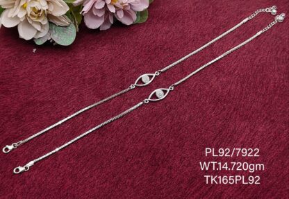 Elegant Payal/Anklet in Pure 925 Silver BIS Hallmarked
