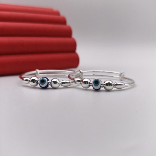 Evil Eye Baby Bala Adjustable in Pure Silver 925 Hallmarked