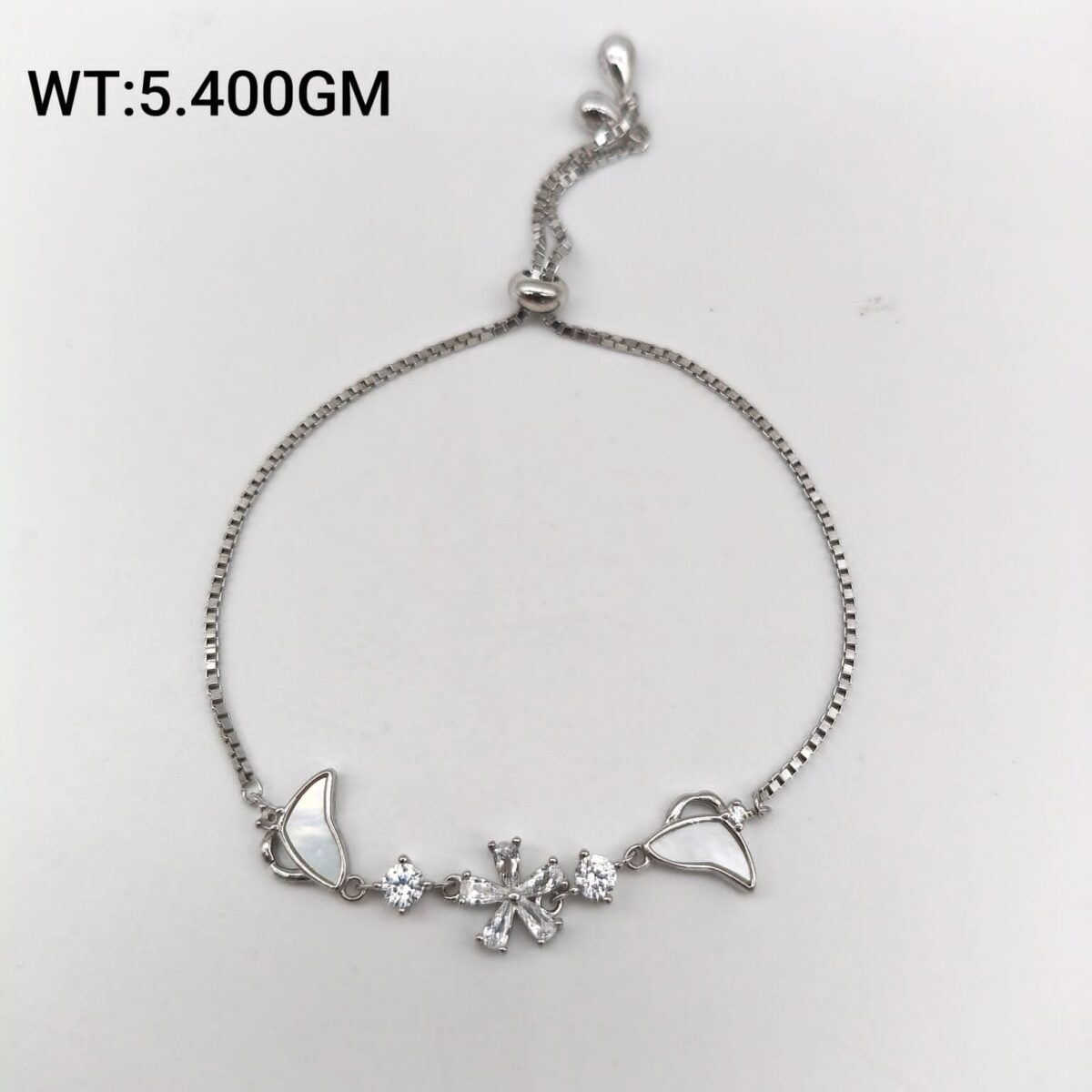 Stunning Charm Ladies Bracelet in Sterling Silver Pure 925 - Image 1