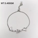 Stunning Charm Ladies Bracelet in Sterling Silver Pure 925