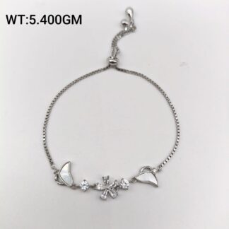 Stunning Charm Ladies Bracelet in Sterling Silver Pure 925