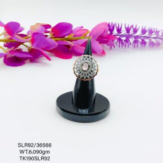 Adjustable Stunning Cocktail  Ladies Ring in Sterling Silver 925