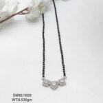 Solitaire Pretty Mangalsutra  In Pure Silver