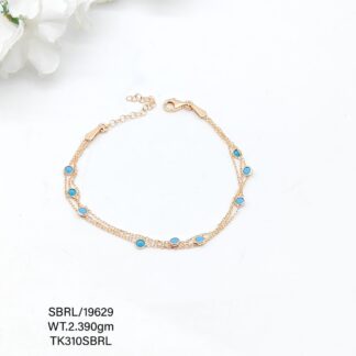 Stunning Beads Bracelet in Sterling Silver Pure 925