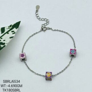 Stunning Bracelet in Sterling Silver Pure 925