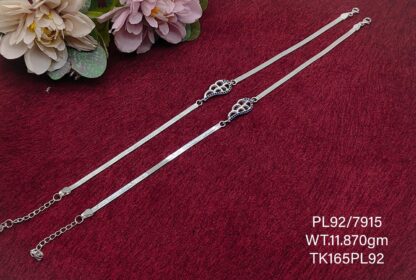Elegant  Payal/Anklet in Pure 925 Silver BIS Hallmarked