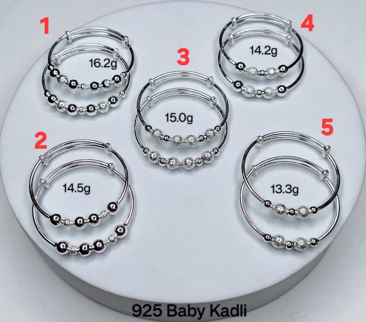 Baby Bala Balls in Pure Silver 925 Hallmarked - Image 1
