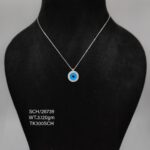 Chain with Evil Eye Pendant in Sterling Silver 925