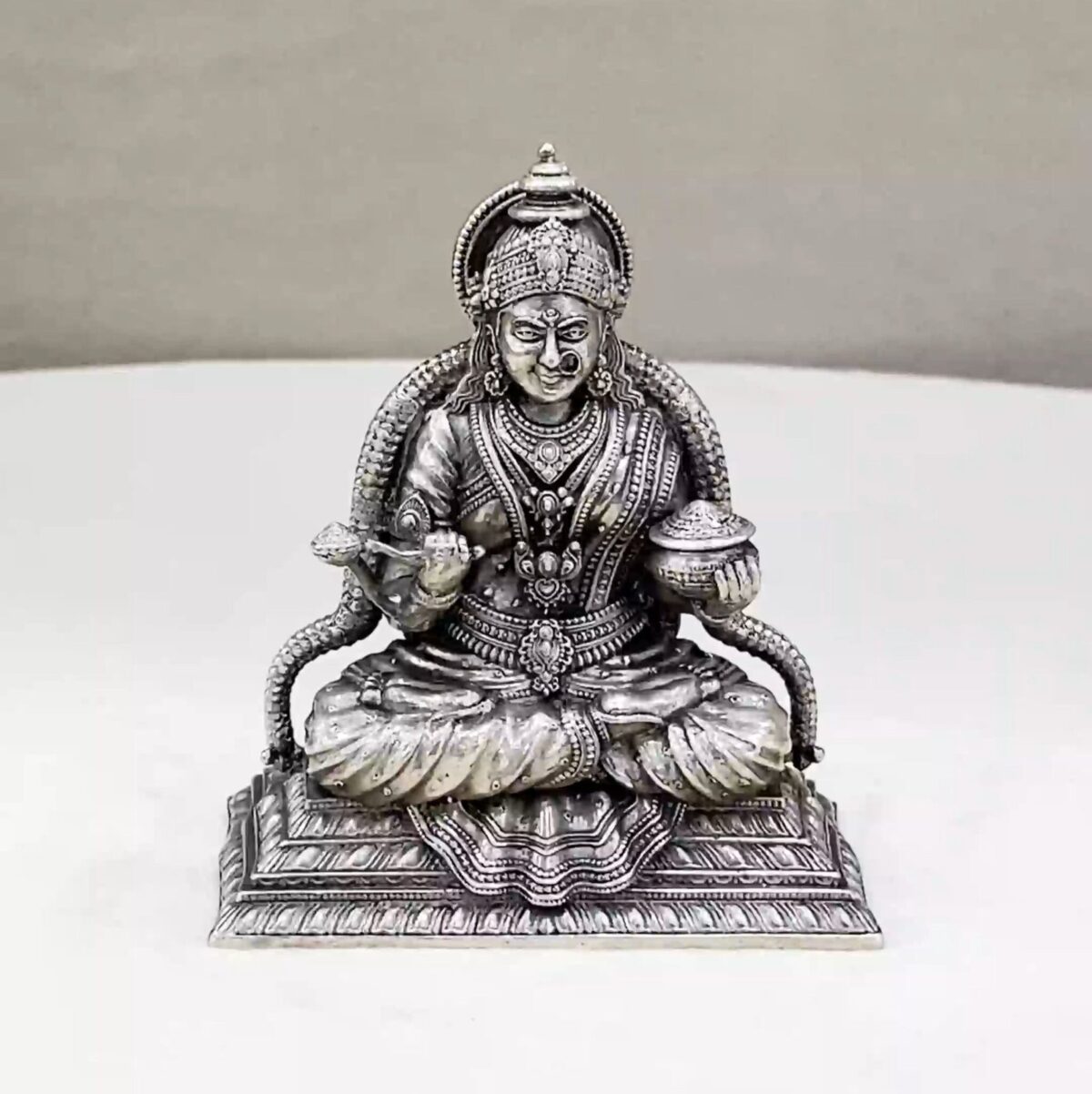 Annapoorna Devi Pure Silver Idol - Image 1