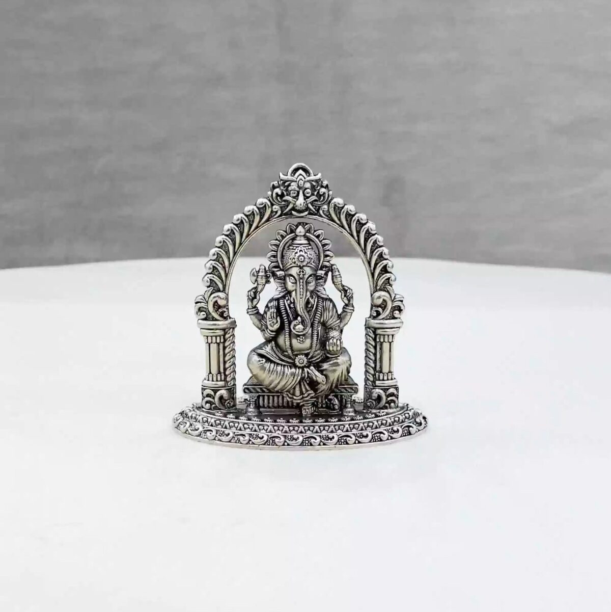 Arch Ganesh Pure Silver Idol