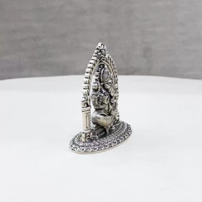 Arch Ganesh Pure Silver Idol - Image 2