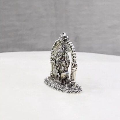 Arch Ganesh Pure Silver Idol - Image 4