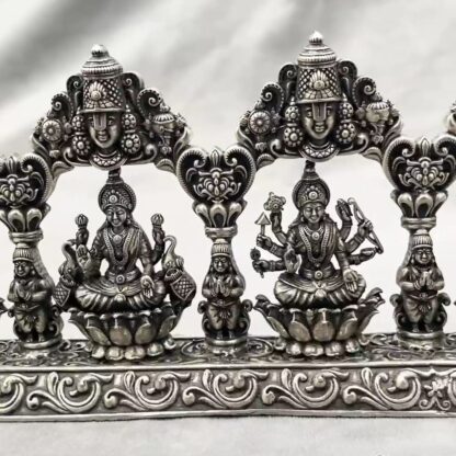 Ashtalakshmi Straight Balaji Arch Pure Silver Idol - Image 3