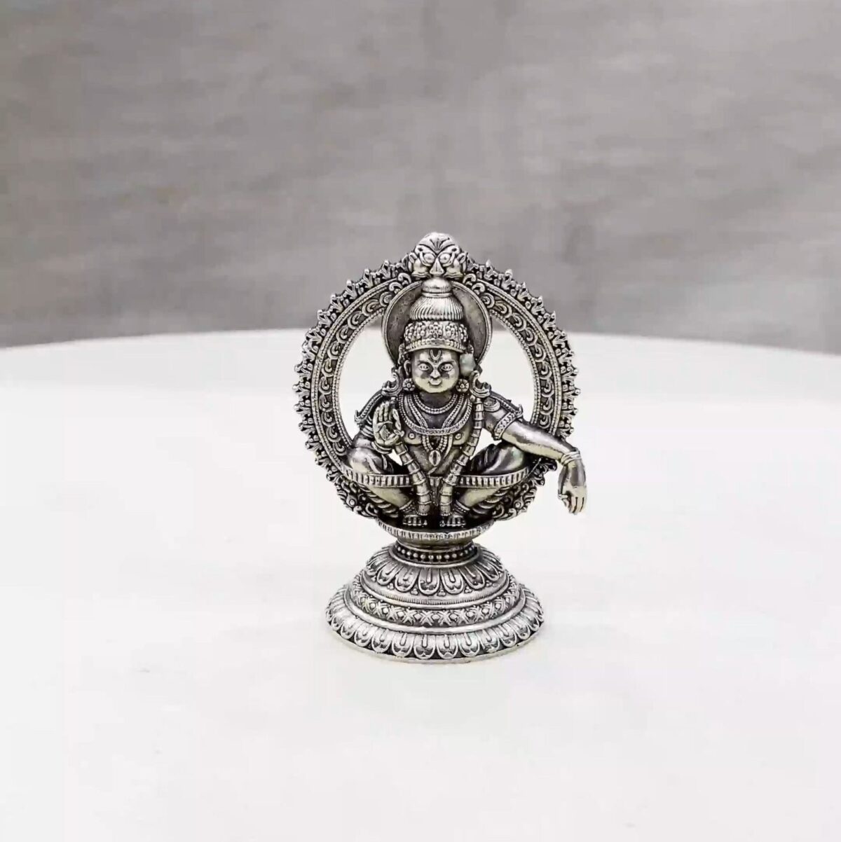 Ayyappa Swamy Pure Silver Idol