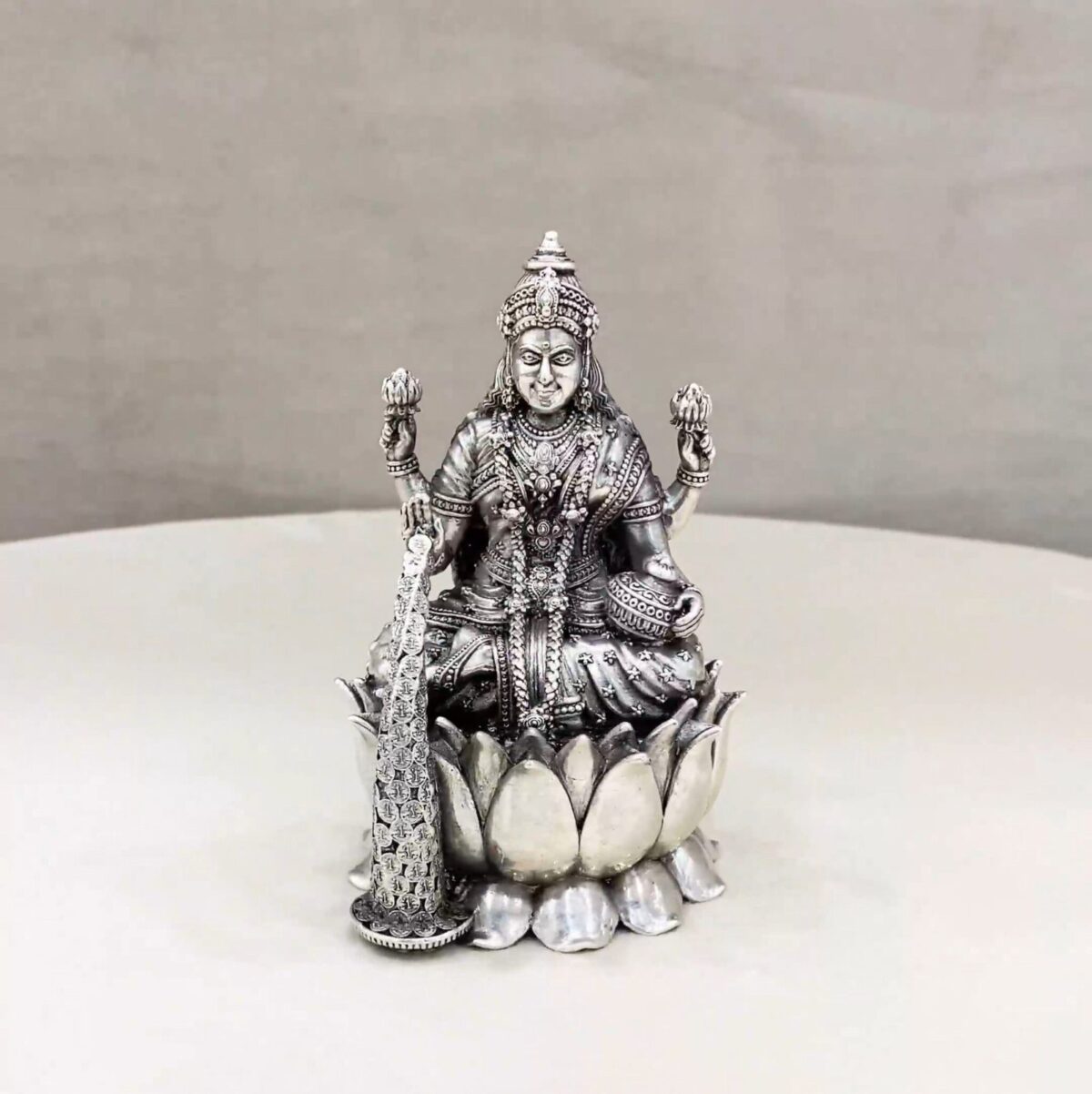 Pure Silver Maa Dhanalakshmi Idol