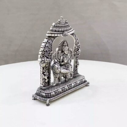 Durga Big Arch Pure Silver Idol - Image 2