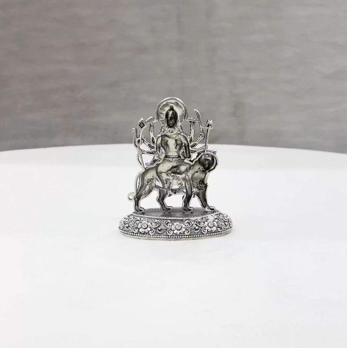 Durga Devi Pure Silver Idol