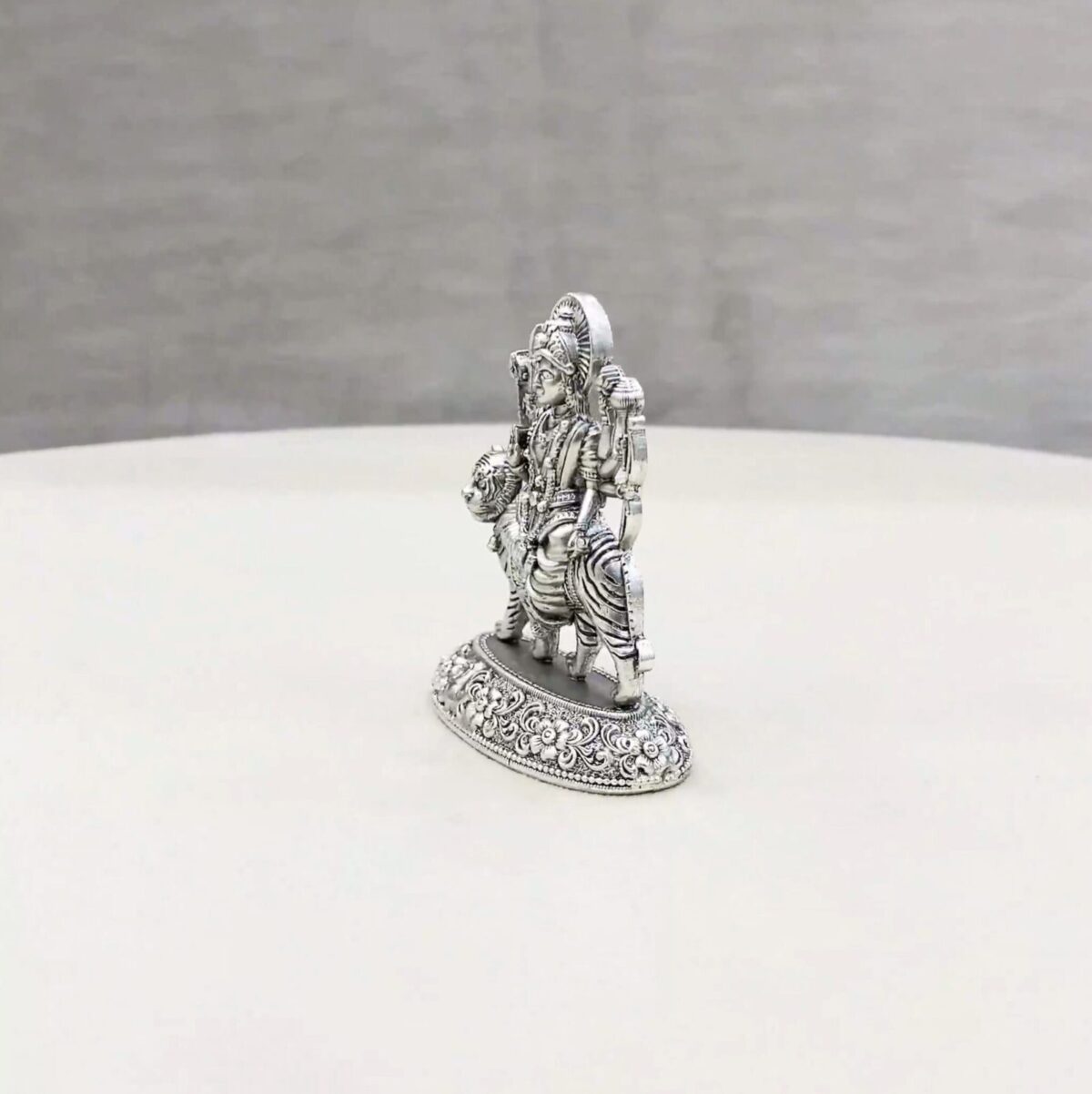 Durga Devi Pure Silver Idol