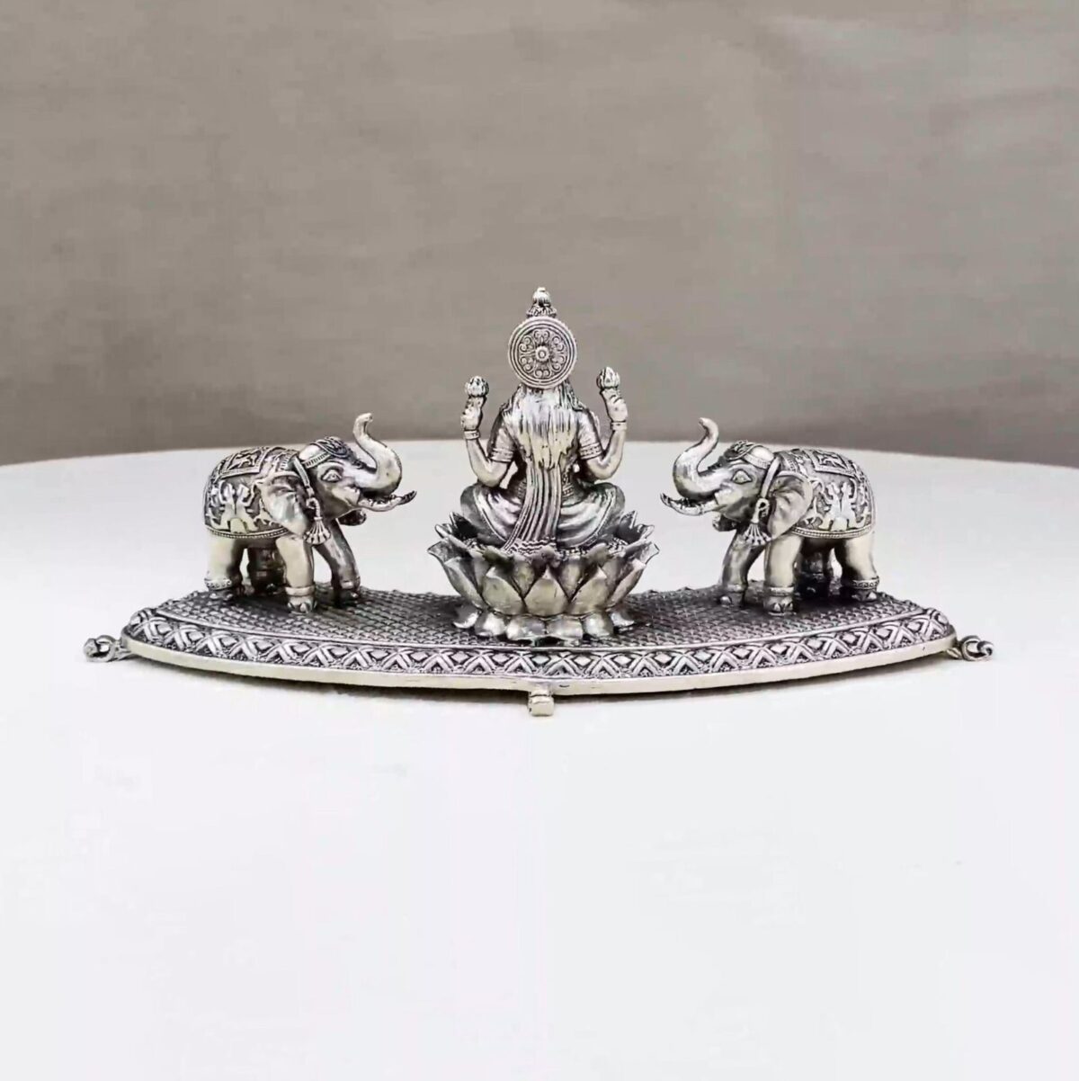 Gaja Lakshmi Pure Silver Idol