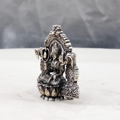 Gaja Lakshmi Pure Silver Idol - Image 4