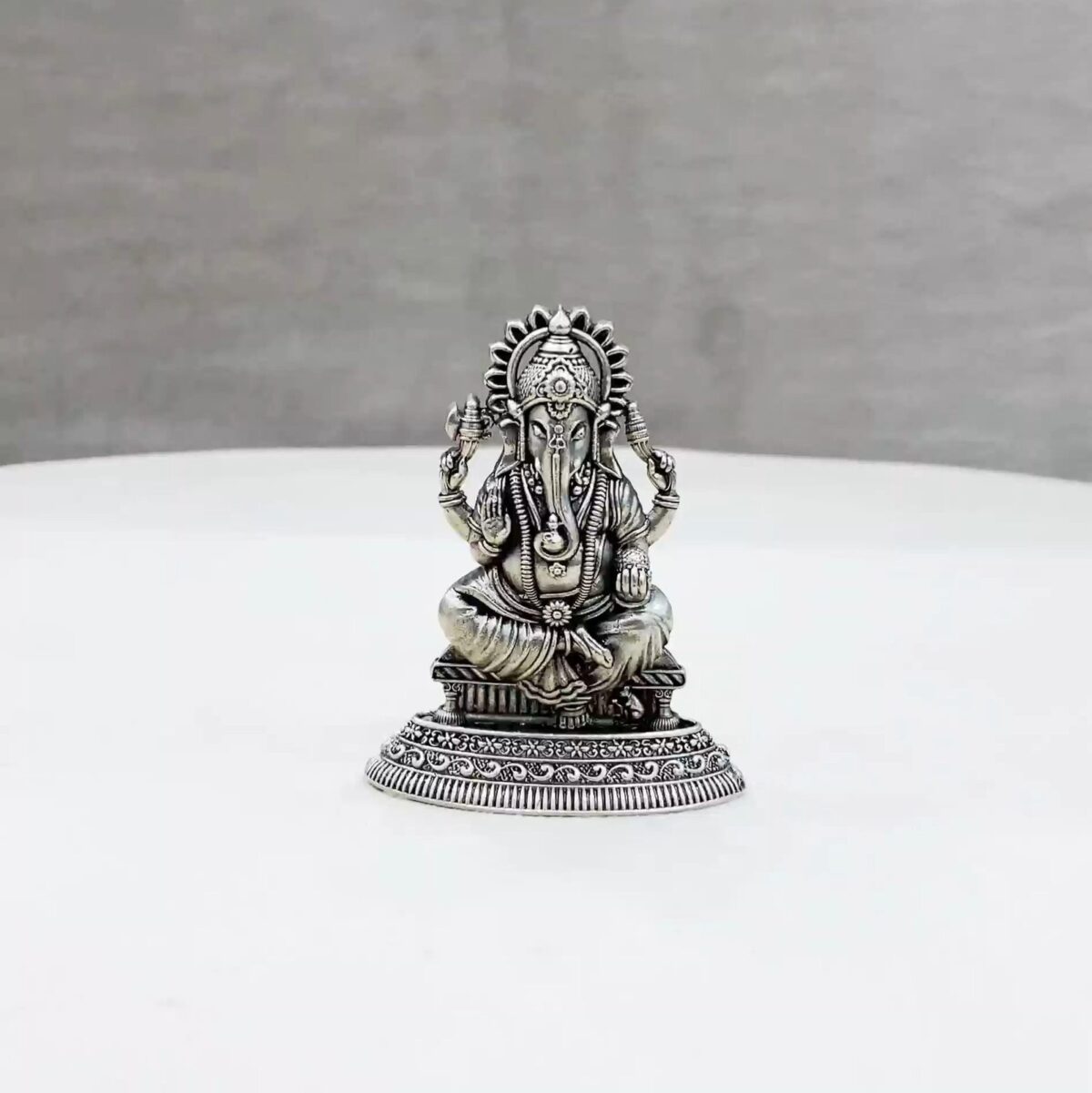 Ganesh Pure Silver Idol - Image 1