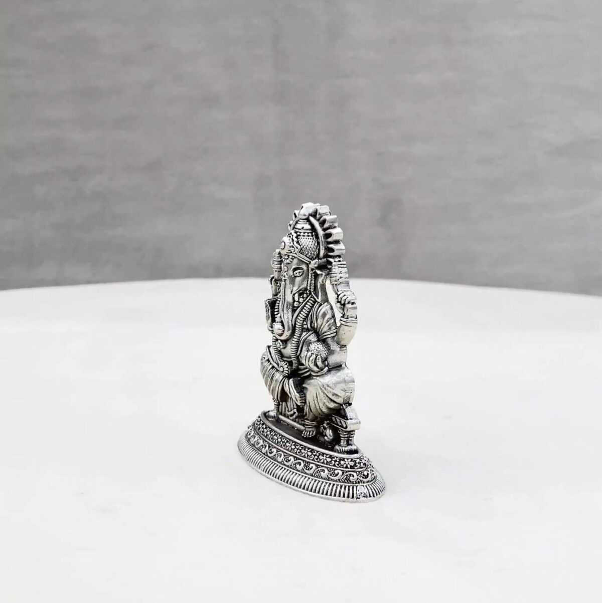 Ganesh Pure Silver Idol - Image 4